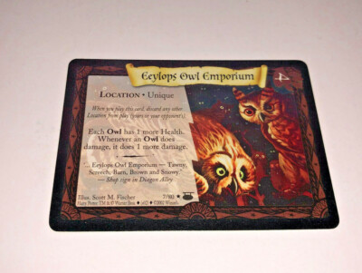 Harry Potter TCG Diagon Alley Eeylops Owl Emporium #7/80 Rare Card Non Foil CCG 