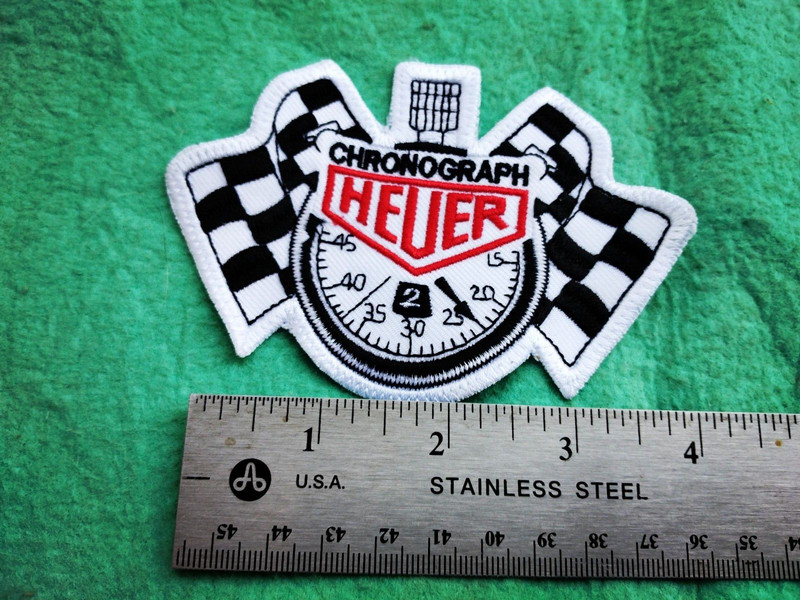 Heuler Chronograph Timing NASCAR NHRA SCORE Racing Shirt Shoulder Patch