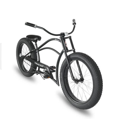 26'' Classic Chopper Stretch Cruiser Fat Tire Bike Single Speed - Picture 11 of 17