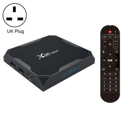 X96 Max+ 4K Smart TV Box: Android 9.0, Amlogic S905X3, Quad-Core, 2GB RAM, 16GB 