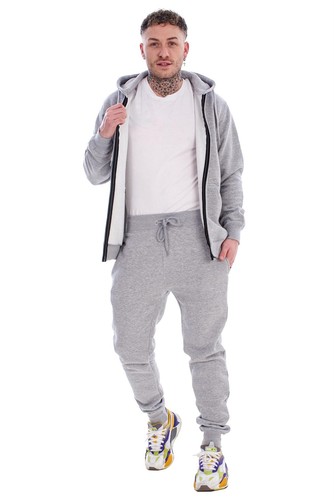 Men's Tracksuit Set Fleece Zip Hoodie & Joggers Gym Loungewear Sportswear - Picture 3 of 22