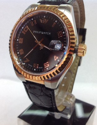 OROLOGIO UOMO PHILIP WATCH Modello CARIBBEAN In Pelle | eBay