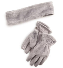 New Big Girls ZeroXposur Gianna High Pile Headband  Gloves Set Size M-L 7-16