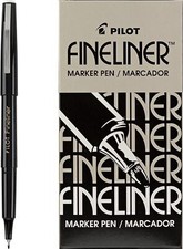 Black Fineliner Marker With Airtight Cap Fine Point Black Ink 1 Pack