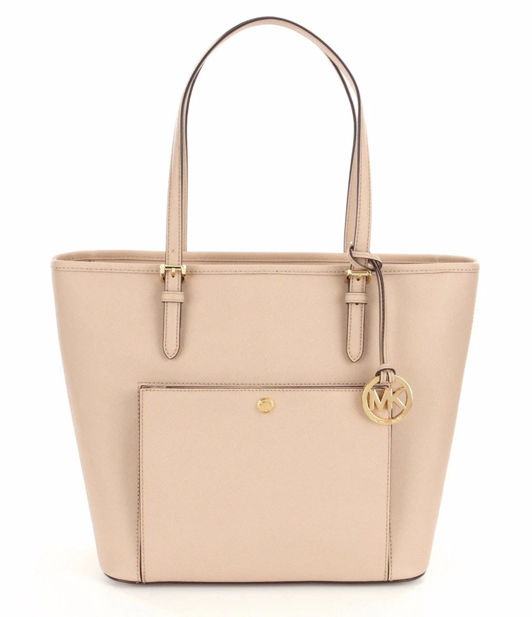 Jet set medium saffiano leather pocket tote bag sales