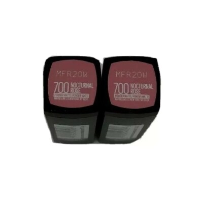 Maybelline Color Sensational Matte Lipstick #700 Nocturnal Rose NEW *2-Pack*