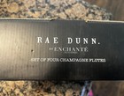 4 Rae Dunn TOAST. CHEERS. 5-3/4" Glass All Occasion Champagne Flutes NIB — photo 3