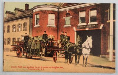 Union Hook & Ladder Co. No. 3, Providence, RI Rhode Island Postcard (#F829)