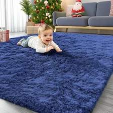 Kid Friendly Shaggy Rugs Soft Fluffy Shag Area Rug Living Room Bedroom Carpet US