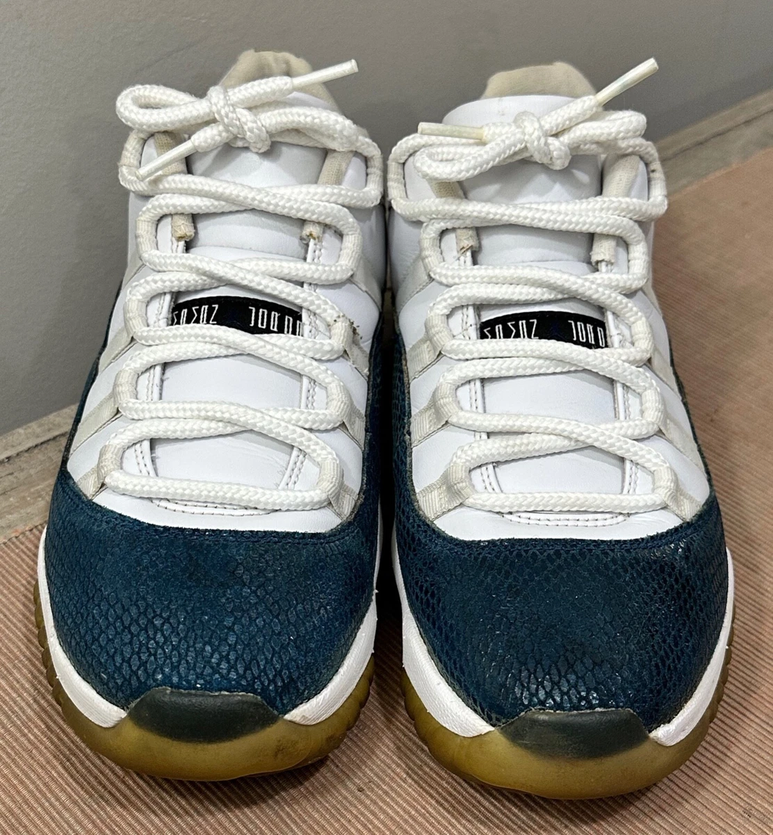 Jordan 11 cheap snakeskin blue