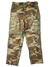 Vintage US Army Military Mens Camouflage Cargo Field Pant sz 34 Cotton Camo