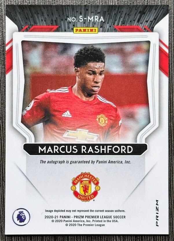 その他 20-21 PANINI PRIZM MARCUS RASHFORD PSA10 2020-21 Panini Prizm Premier League Marcus Rashford #14 for