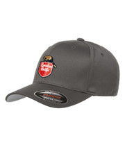 Canadian Pacific CP Embroidered 1950's Beaver Shield Flexfit L/XL Drk Gray Cap