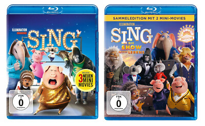 2 Blu-rays * SING 1 + 2 ( DIE SHOW DEINES LEBENS ) IM SET# NEU OVP + 
