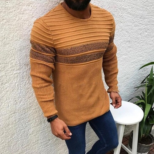 Mens Casual Crew Neck Long Sleeves 