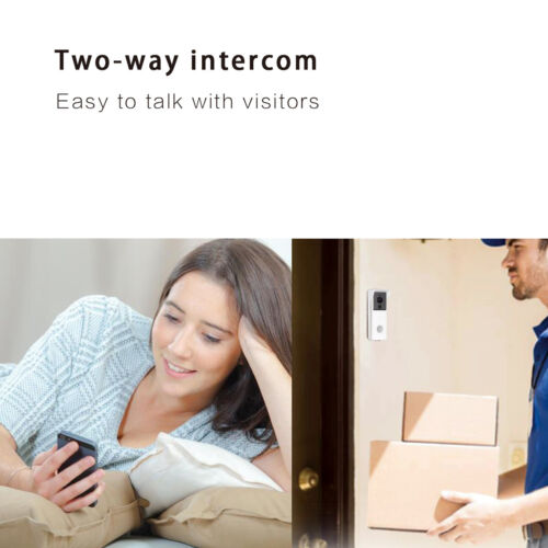 1080P SMART VIDEO DOORBELL WIFI WIRELESS INTERCOM DOOR RING CAMERA BELL SECURITY - Picture 8 of 12