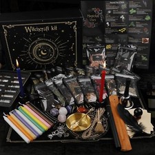 Witchcraft Supplies Kit 132 PCS,Wiccan Supplies and Tools, Including Witchcraft