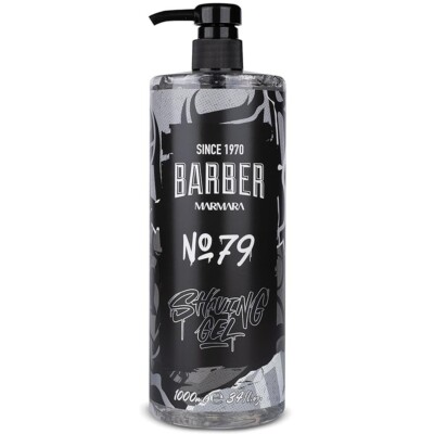 Barber Marmara No 79 Transparent Men's Shaving Gel 1000ml  Grey Clear Shave