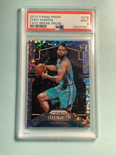 2019 Panini Prizm Basketball Prizm Fast Break Cody Martin #278 PSA 9