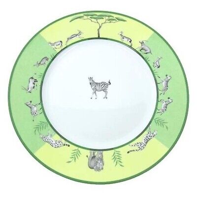 Hermes Africa Dinner Plate Zebra Green Tableware Animal Dish Hermes Africa Dinner Plate Zebra Green Tableware Animal Dish