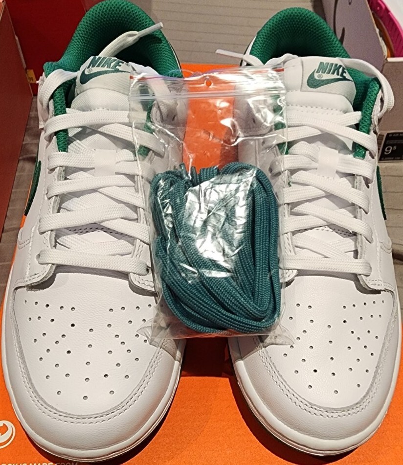 Nike Dunk Low White Green Noise DD1503-112 Women's Size 7 | eBay