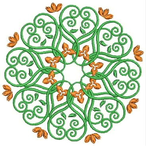 Embroidery Design Set - Ornamental Circles - 10 Designs - 9 Formats - USB Stick - Picture 3 of 12