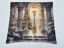 Christmas Tree Winter Lantern Christmas Throw Pillow Cover Winter Holiday Decor