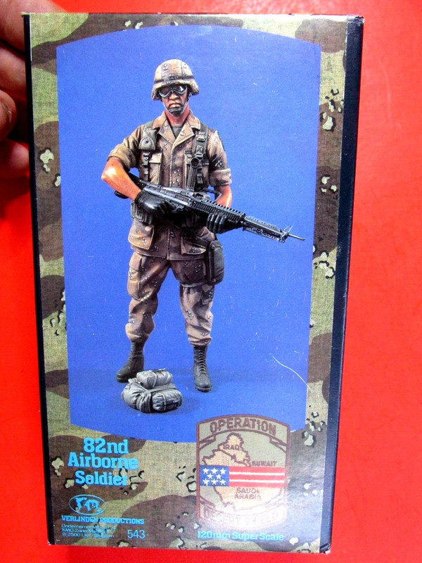 VERLINDEN MODEL 543 82ND AIRBORNE SOLDIER DESERT SHIELD VINTAGE ORIGINAL OLD RAR