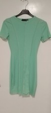 Green Ribbed Bodycon Dress Size 6