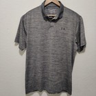 Under Armour Shirt Mens Large Gray Golf The Performance Polo Stretch