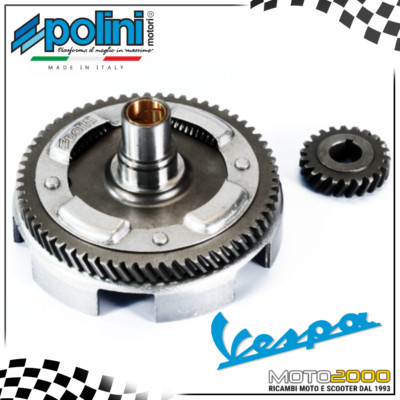 PRIMÄRSATZ POLINI KUPPLUNG GLOCKE 22/63 SPIRALZÄHNE FÜR VESPA 50 2T SPEC