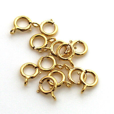 20 pcs Gold Filled 1/20 14K Spring Ring Clasp in 4 different sizes 