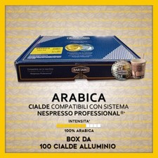 ARABICA Compatibili Nespresso Professional*: 100 Cialde Alluminio