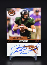 JUSTON WOOD 2003 Press Pass Auto RC On Card Autograph PORTLAND STATE / ASU COACH