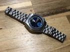 Vintage Seiko 6139-8020  Mens Watch Blue / Black Dial Day Date/ NEEDS SERVICED