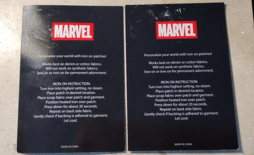NEW Gold Gauntlet Avengers Embroidered iron on patch quantity 2 Gems - Picture 2 of 2