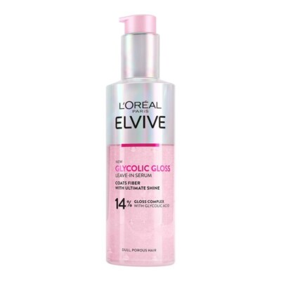 Loreal Paris Elvive Glycolic Gloss Leave In Serum Shiny Hair France Made 150mL