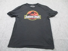 Zara Jurassic Park Shirt Mens Extra Large Black Red Short Sleeve Tee Adult