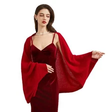 Cashmere Shawl Wrap 100% Cashmere Red
