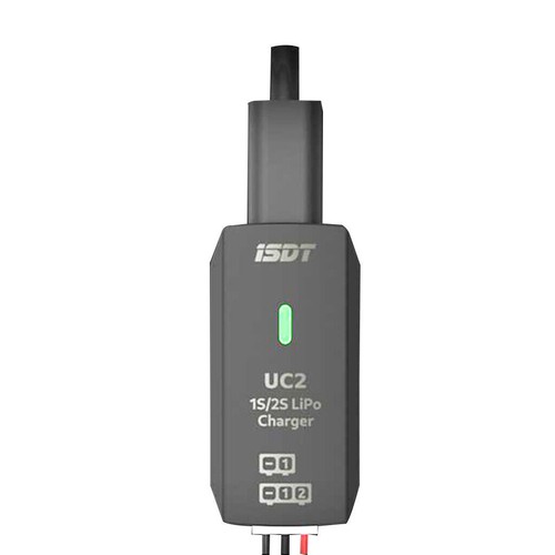 Cargador de batería inteligente ISDT UC2 1S-2S LiPo USB XH 2.54 carga directa para dron - Imagen 5 de 5