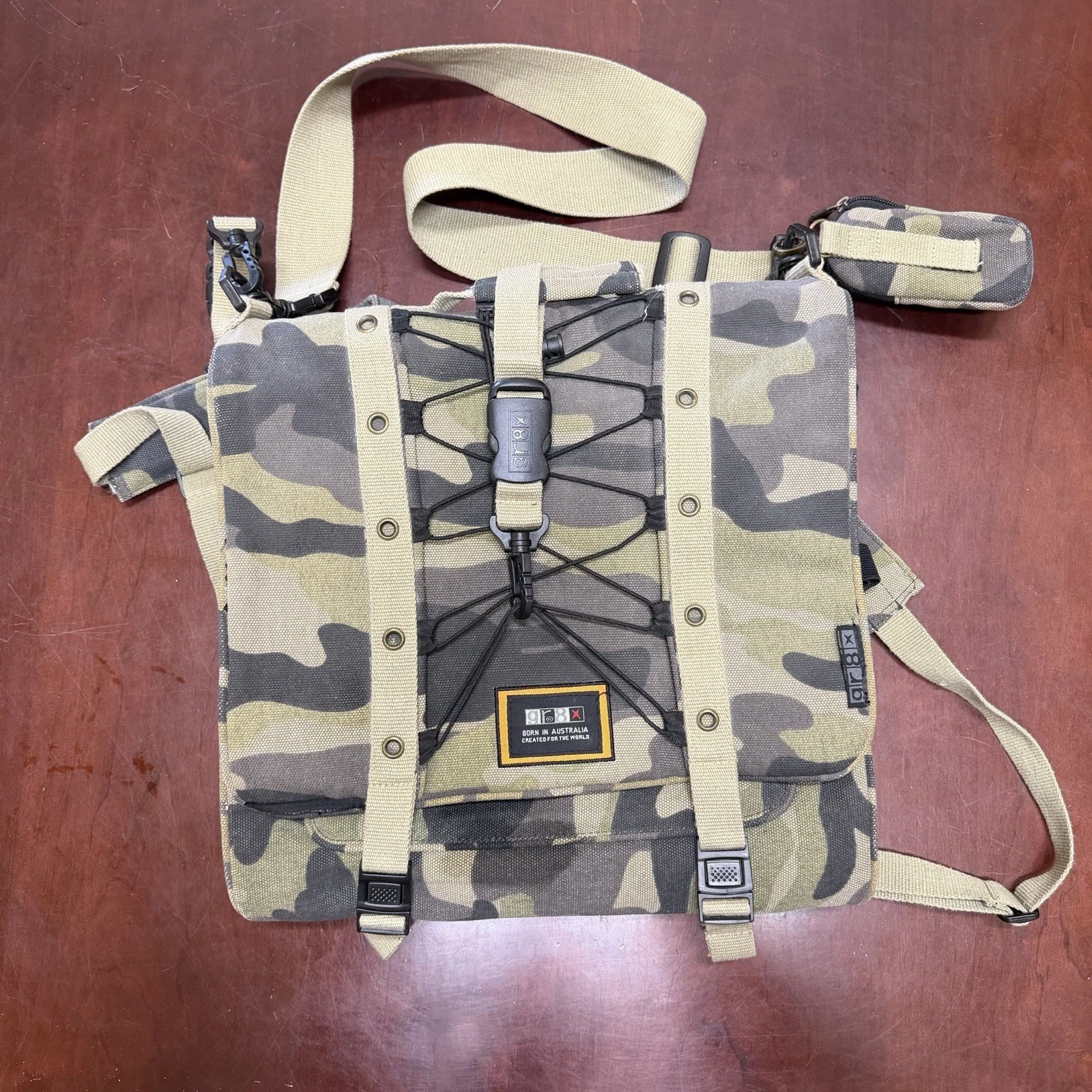 GR8x Camo Diaper Bag & Changing Pad Backpack