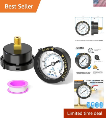 #ad Reliable 0 60 PSI Swimming Pool amp; Aquarium Pressure Gauge with Sturdy Build $20.99