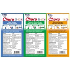 Grain-Free Cat Treats - Churu Lickable Pur e Tuna  Chicken