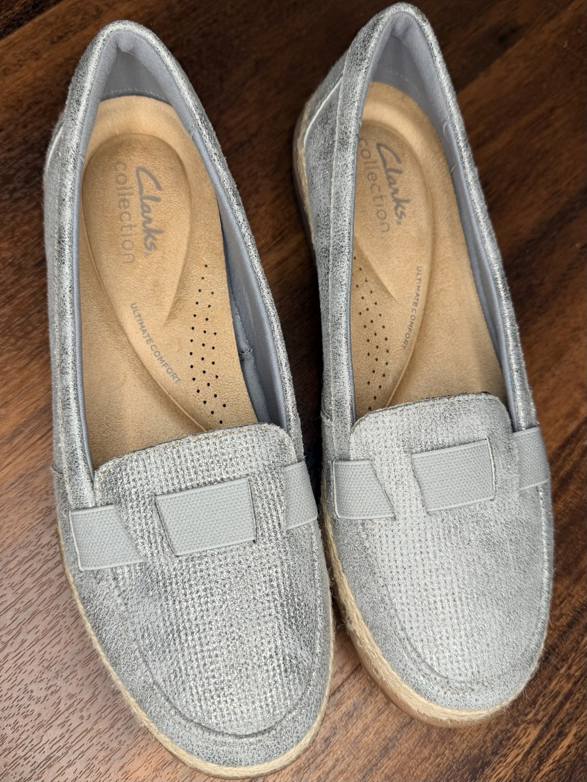 Clarks Collection Elaina Echo Silver Metallic Esp… - image 2