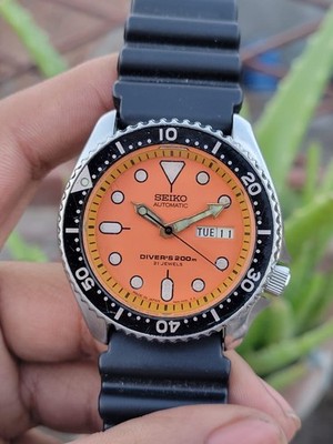 Seiko Orange Boy SKX011J  Automatic 7S26-0020 Scuba Diver's Day/Date Rare Watch