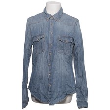 L.O.G.G by H&M, Jeanshemd, Größe: 42, Blau, Baumwolle, Einfarbig, Denim #CC1