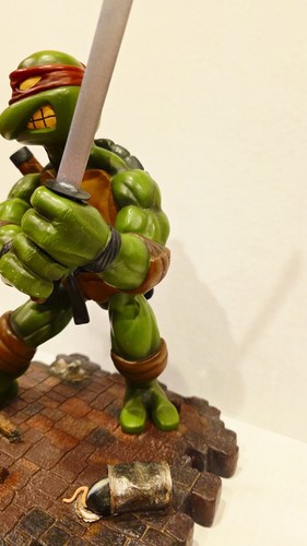 ๐ข Statua Teenage Mutant Ninja Turtles LEONARDO Cold Cast ๐ฅ TMNT Playmates 2003 - Foto 6 di 11