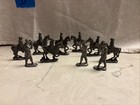 Vintage Lot 10 Lead Toy Figure WWI Calvary Soldier on Horses Infantry Marching — photo 1