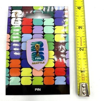 FIFA WORLD CUP 2026 OFFICIAL SEATTLE 1.5'' HOST CITY SHIELD PIN FREE SHIP