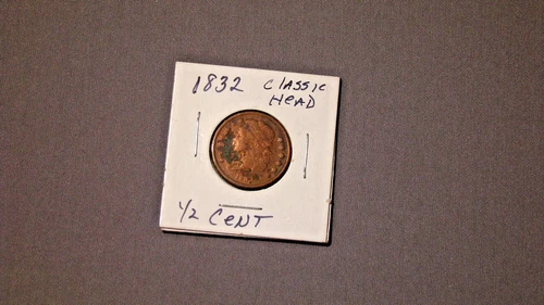1832 Classic Head Half Cent — photo from the most recent tracked eBay sale